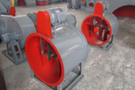 Embedded centrifugal fan for coating industry